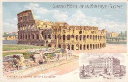 ILTALIE - ROMA - Grand Hotel De La Minerve - Anfiteatro Flavio Detto Il Colisseo  - Carte Postale Ancienne - Altri Monumenti, Edifici