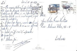 Portugal & Marcofilia, Coimbra, University, Lousa To Lisbon 1979 (361) - Brieven En Documenten