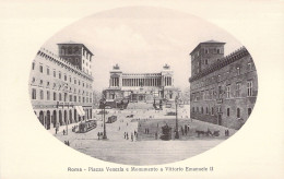 ILTALIE - ROMA - Piazza Venezia E Monumento A Vittorio Emanuele II - Carte Postale Ancienne - Altri Monumenti, Edifici