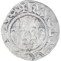 Monnaie, France, Charles VI, Double Tournois, 1380-1422, 1st Emission, TB - 1380-1422 Carlos VI El Bien Amado