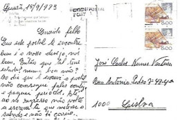 Portugal & Marcofilia, Lousa, Multi, Traditional Costume, Av. Brazil, Av. S. Silvestre And Garden, Lisbon 1983 (205883) - Cartas & Documentos