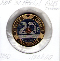 France. 20 Francs Mont Saint Michel 2000 - 20 Francs