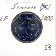 France. 2 Francs Semeuse 2000 Fdc - 2 Francs