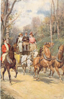 ANIMAUX - CHEVAUX - Attelage Et Son Carosse - Carte Postale Ancienne - Horses