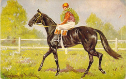 ANIMAUX - CHEVAUX - Cheval De Course Et Son Cavalier - Carte Postale Ancienne - Pferde