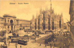 ITALIE - Milano - Piazza Duomo - Carte Postale Ancienne - Milano (Mailand)