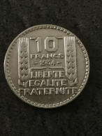 10 FRANCS TURIN ARGENT 1934 FRANCE / SILVER - 10 Francs