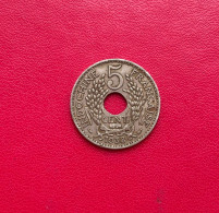 Belle Monnaie De 5 Centimes Indo-Chine Française 1938. Etat TTB - Other & Unclassified