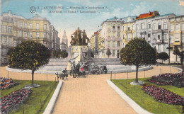 BELGIQUE - ANVERS - Statue Lambermont - Carte Postale Ancienne - Antwerpen