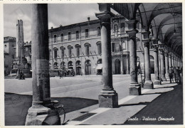 CARTOLINA  IMOLA,EMILIA ROMAGNA-PALAZZO COMUNALE-MEMORIA,CULTURA,RELIGIONE-IMPERO ROMANO,BELLA ITALIA,VIAGGIATA 1954 - Imola