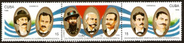 CUBA 1996 - GENERALI DELLA GUERRA D'INDIPENDENZA - CAT. EDIFIL 4095/4097 - MUSTER - SPECIMEN - M - Non Dentelés, épreuves & Variétés