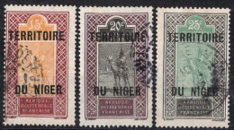 NIGER Timbres-poste N°6 à 8 Oblitérés TB Cote : 2.00€ - Gebraucht