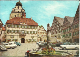 Herrenberg (Baden-Wurtt., Deutschland) Marktplatz, Marketplace, Oldtimer, Old Cars, Auto D'Epoca - Herrenberg