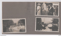 Tierce.  Kermesse De 1938. Jeunes Filles Habillées En Angevines.  6 Photos Collées Sur Page D'album. - Tierce