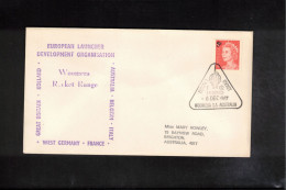 Australia 1967 Woomera ELDO Rocket Europa 1 F6/2 Launch Interesting Cover - Oceania