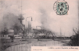 Toulon -  Catastrophe Du " Iena " -  Pendant L'Explosion - 12 Mars 1907  - CPA °J - Toulon