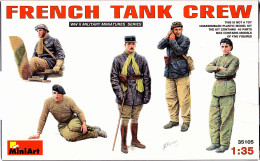 Figurines Miniart  - French Tank Crew - Equipage Blindé Français 1939/40 -  1/35 - Beeldjes