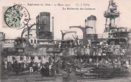Toulon - Explosion Du Iena - 12 Mars 1907 - La Recherche Des Cadavres - CPA °J - Toulon