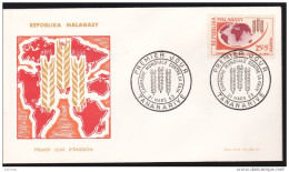 Madagascar - Michel N° 492 Oblitéré 21/03/1963 - FDC - Premier Jour - Campagne Mondiale Contre La Faim - Madagascar (1960-...)