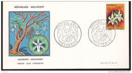 Madagascar - Michel N° 506 Oblitéré 04/10/1963 - FDC - Premier Jour - Orchidées - Madagascar (1960-...)