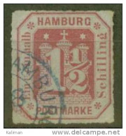 Hambourg N° 23 Oblitéré - Signé - Cote 180 Euros - Prix De Départ 45 Euros - Hamburg