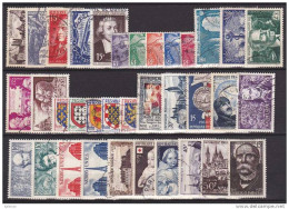 France Année 1951 N° 878 à 918 (absent Série 891/896) Oblitéré - Cote 43 Euros - Prix De Départ 10 Euros - 1950-1959