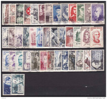 France Année Complete 1956 N° 1050 à 1190 Oblitéré - Cote 112 Euros - Prix De Départ 23 Euros - 1950-1959