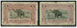 Congo Belge N° 26A Et 26Aa (x) Sans Gomme - Cote 310 Euros - Prix De Départ 80 Euros - Unused Stamps