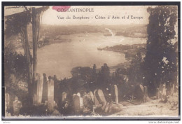 Constantinople - CPA Vue Du Bosphore (...) - Cachet "27e Regiment De Tirailleurs 15e Compagnie Le Capitaine" 09/03/1920 - Other & Unclassified