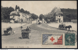 Vignette Société Francaise De Secours Aux Blesses Militaires Sur CPA Tours La Tranchée 22/07/1912 - Rotes Kreuz