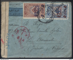 Grand Liban - LsC N° 194 + 197point Manquant + 197G Censure Croix De Lorraine Obl. Beyrouth 13/07/1945 - Cote Maury +500 - Lettres & Documents
