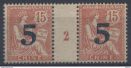 Chine - Yvert Paire Millésimée N° 34 Neuf Avec Charnière (MH) - Cote 425 Euros - Unused Stamps