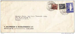 Islande - Longue Enveloppe Oblitérée 1947 - Briefe U. Dokumente