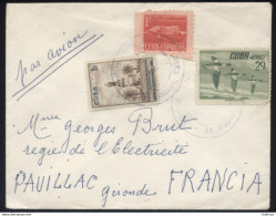 Cuba - LsC Servicio Postal Aereo Habana Pour La France - Années 50 - Cartas & Documentos