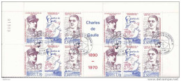 Saint Pierre Et Miquelon Bloc De 4 Vignette Centrale Du N° 532A Oblitéré - Cote +7.9 Euros - Prix De Départ 2,5 Euros - Usados