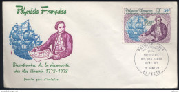 Polynésie - PA 131 Obl Sur FdC 20/01/1978 - Voir Numérisations - Cartas & Documentos