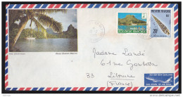 Polynésie - Sur Enveloppe N° 135 Et 142 Obl. 1980 - Brieven En Documenten