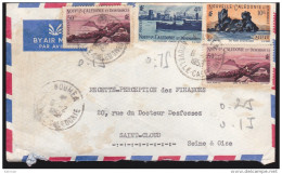 Nouvelle Calédonie - Bel Affranchissement Sur Enveloppe 06/02/1958 - Storia Postale