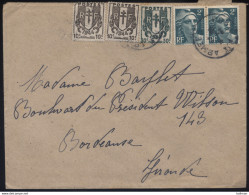 Syrie -  France N° 713 670 Et 671 Poste Aux Armées - Damas Pour Bordeaux - Lettres & Documents