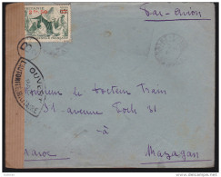 Mauritanie - Dallay N° 138 Oblitéré Sur Lettre Censurée Pour Le Mazagan Maroc - Storia Postale