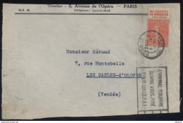 France - Bande Publicitaire N° 199 Oblitéré Sur Fragment - Covers & Documents