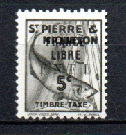 Col35 Colonies SPM St Pierre & Miquelon Taxe N° 57 Neuf X MH  Cote 64,00 € - Impuestos