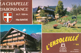 LA CHAPELLE D ABONDANCE . 74 . HOTEL RESTAURANT L ENSOLEILLE . ANDRE TRINCAZ - La Chapelle-d'Abondance