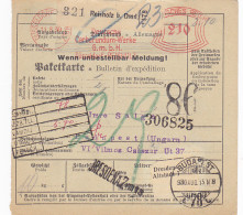 SHIPPING NOTE, FROM DUSSELDORF-REISHOLZ TO BUDAPEST, 1930, GERMANY - Europa