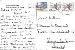 Portugal & Marcofilia, Lisboa, Marques De Pombal Square, Lugar Do Freixo, Lousa 1980 (7979) - Storia Postale