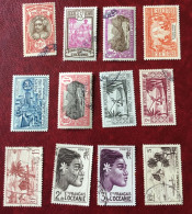 OCÉANIE. Beau Lot Timbres Oblitérés Entre N°35 Et 195 - Usati