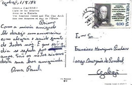 Portugal & Marcofilia, Càceres, Calle De Los Adarves, Golega Portugal 1978 (10620) - Lettres & Documents