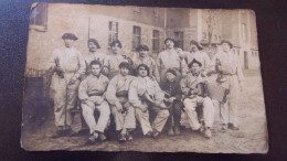 CARTE PHOTO CHASSEURS ALPINS  AVEC ENFANT UNIFORME  ACCORDEON COR DE  CHASSE - Weltkrieg 1914-18