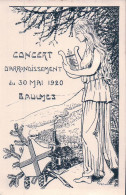 Baulmes VD, Concert D'arrondissement 30 Mai 1920, Jeune Fille Et Armoirie (8330) - Baulmes