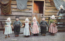 PAYS BAS - VOLLENDAM - Tenue Folklorique - Enfants - Carte Postale Ancienne - Otros & Sin Clasificación